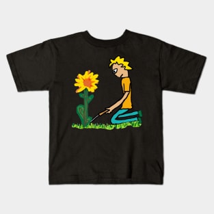 Weeding Lawn Kids T-Shirt